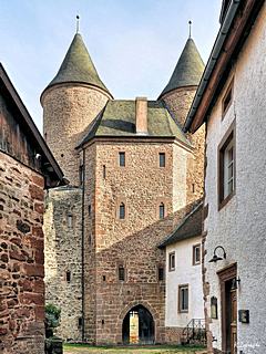 Bild: Bertradaburg - Innenseite des Torturms