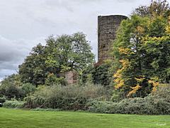 Bild: Schildmauer und Wachturm der Vorburg
