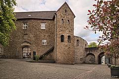 Bild: Hochschloss und Burgtor - Schloss Broich