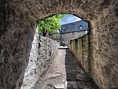 Bild: Wehrturm "Scheifhacke", Gang zum Verlies - Schloss Broich