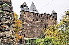 Bild: Burg Stahleck - Schildmauer