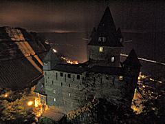 Bild: Burg Stahleck - Ansicht von der Geschützplattform