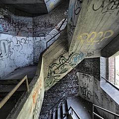 Bild: Treppe im Waschkauengebäude von Schacht n°1