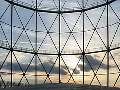 Bild: Auf dem Gasometer