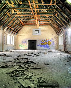 Bild: Gymnastikraum im Obergeschoß der ehemaligen Kapelle