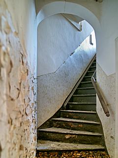 Bild: Treppenaufgang im Privatsanatorium