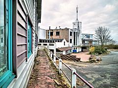 Bild: Hotelgebäude, vom Ferienhaus Boskant aus gesehen