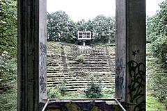 Bild: Blick von einem Balkon des Theatergebäudes