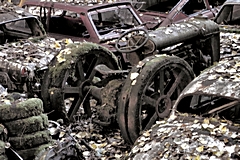 Bild: Autofriedhof Gürbetal