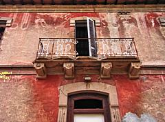 Bild: Balkon der Villa Rosselli