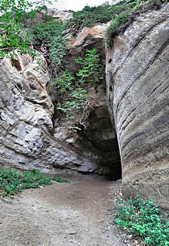 Bild: Civita di Bagnoregio - Der Tunnel "Bucaione" aus römisch-etruskischer Zeit