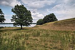 Bild: Halbkreiswall, nördliches Ende