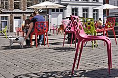 Bild: Schachspieler am Place Saint-Barthelemy