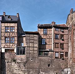 Bild: Rückseite der Häuser an der Rue de Pierreuse