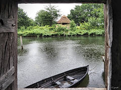 Bild: Sundkøbing-Nokken - Blick vom Schusterhaus zum Haus des Seilmachers