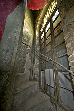 Bild: Wendeltreppe im Badehaus